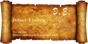 Dobos Elvira névjegykártya